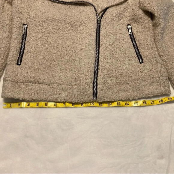 NWT Forever 21 Asymmetrical Zipper Faux Fur Moto Jacket M - Picture 12 of 12